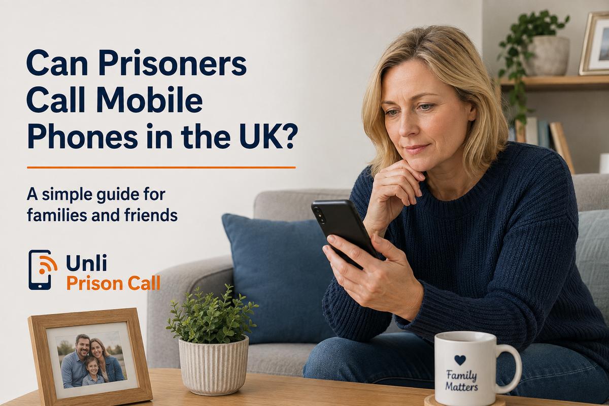 Prisoner making an approved phone call to a mobile in the UK — Unli Prison Call